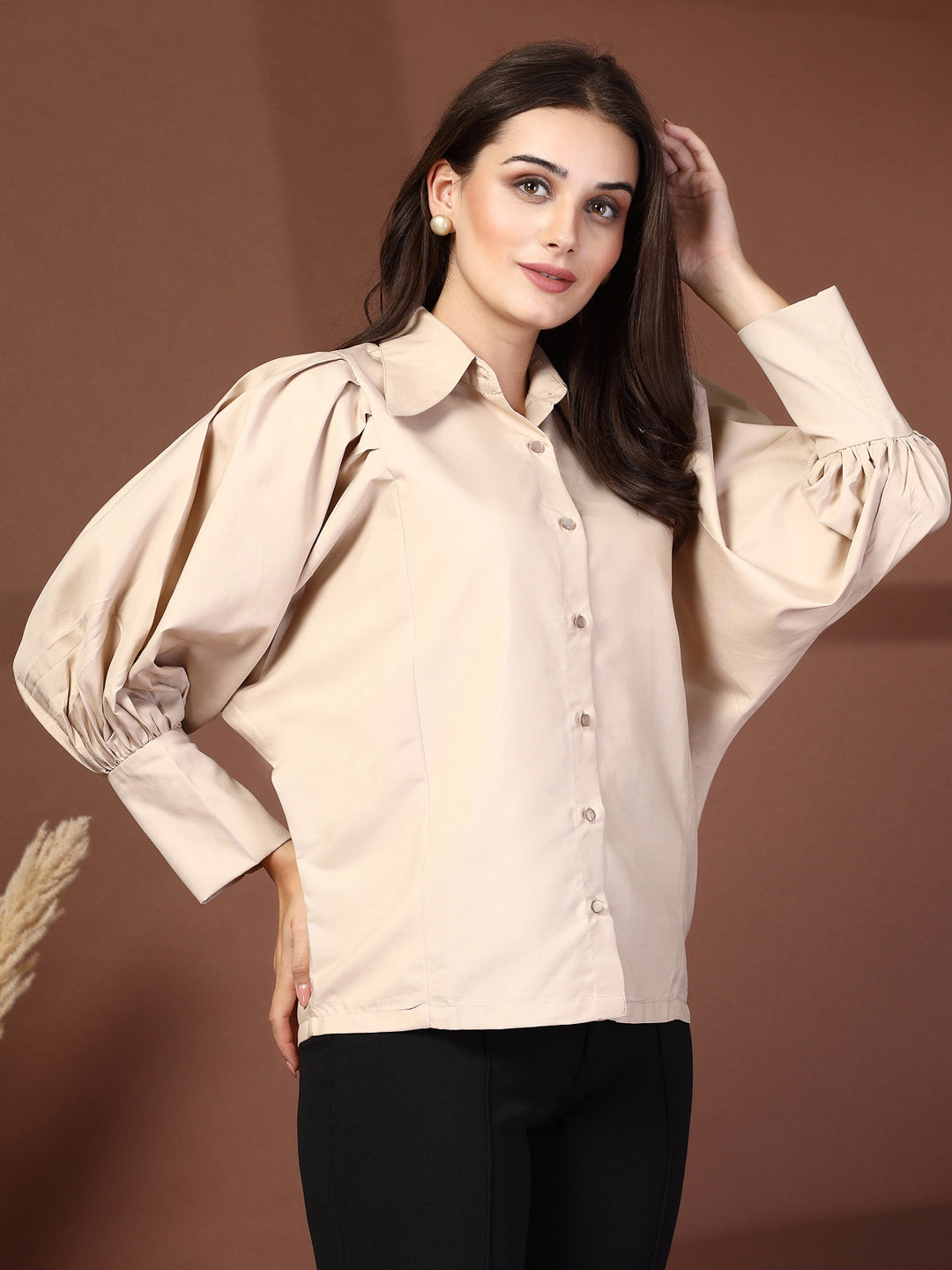 Women Opaque Casual Shirt