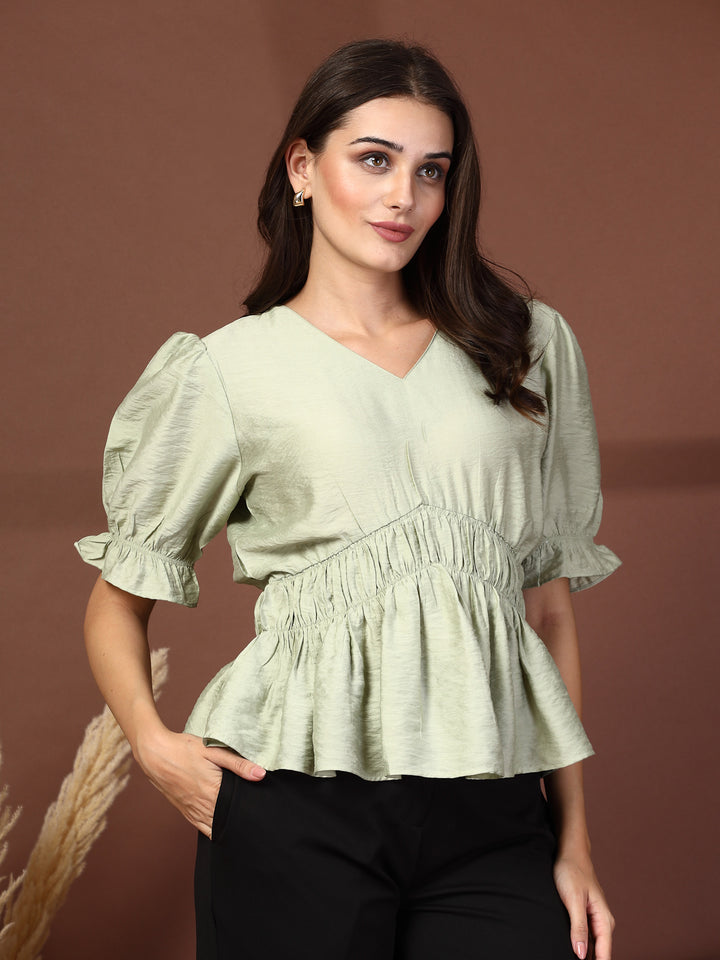 Women Gathered or Pleated Top