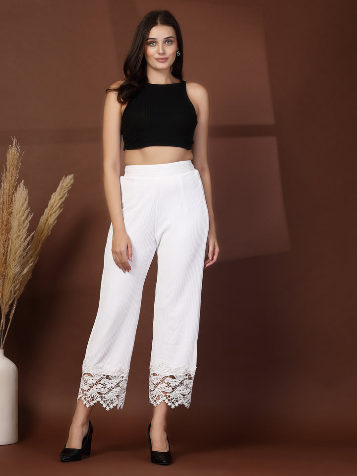 Women Solid Trousers