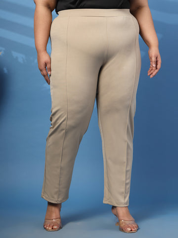 Plus Size Relaxed Fit Slip-On Jeggings