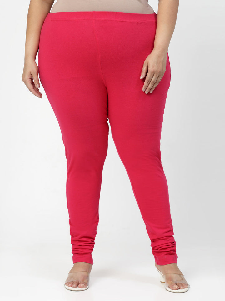 Pink Churidar Leggings