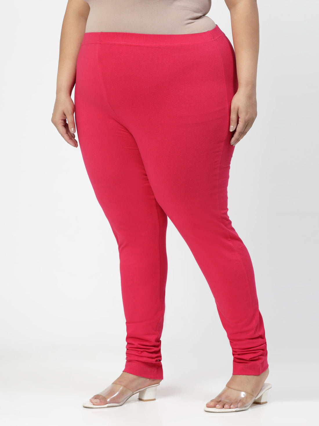 Pink Churidar Leggings