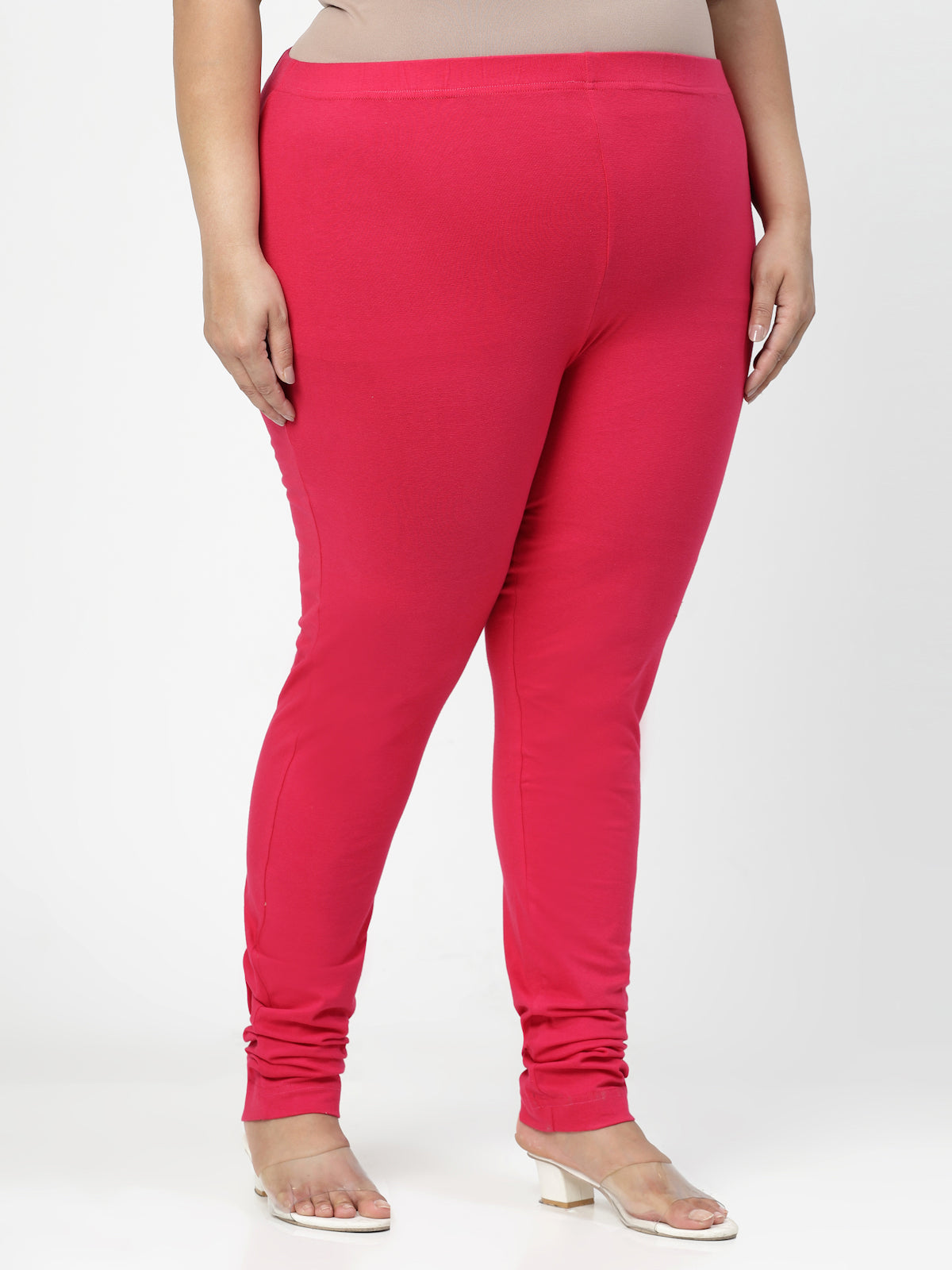 Pink Churidar Leggings