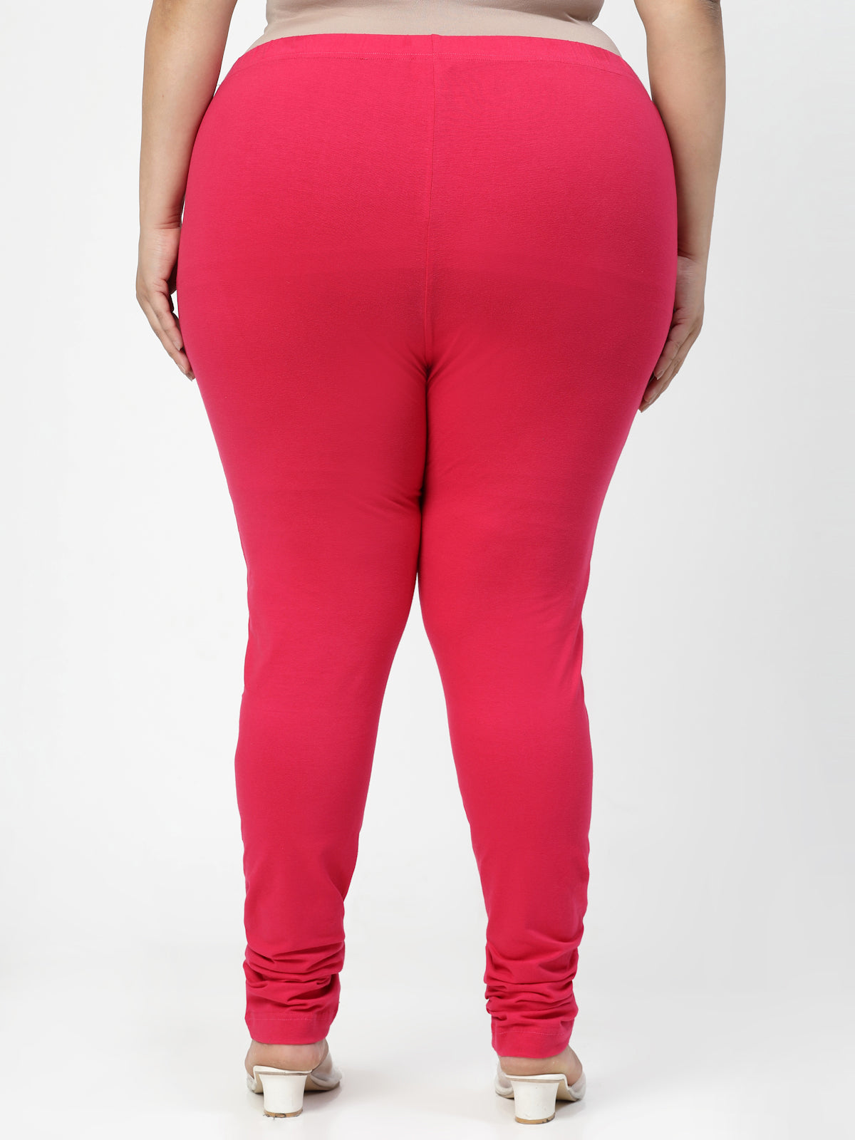 Pink Churidar Leggings