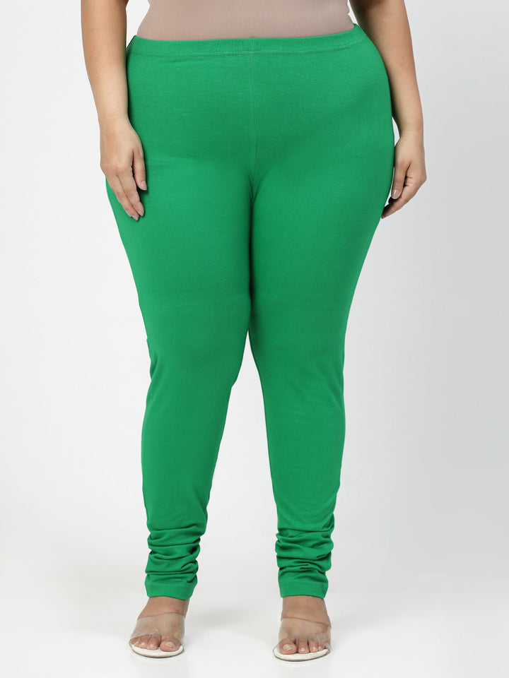 Green Churidar Leggings