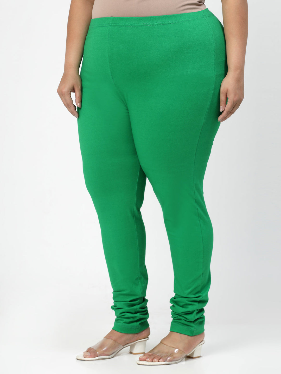 Green Churidar Leggings