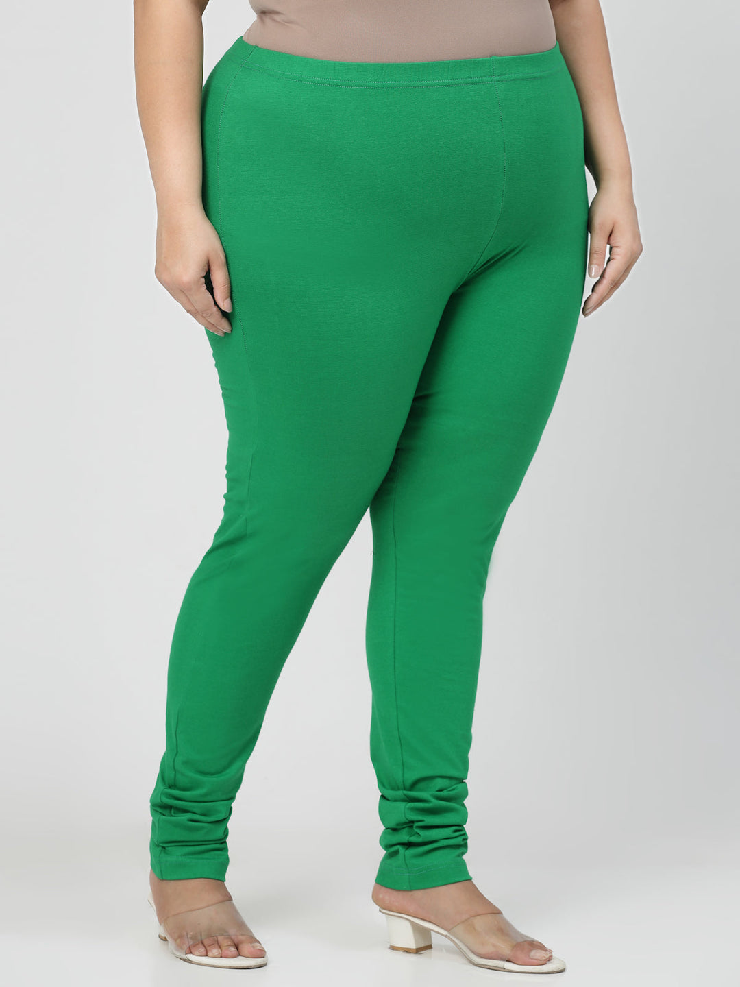 Green Churidar Leggings