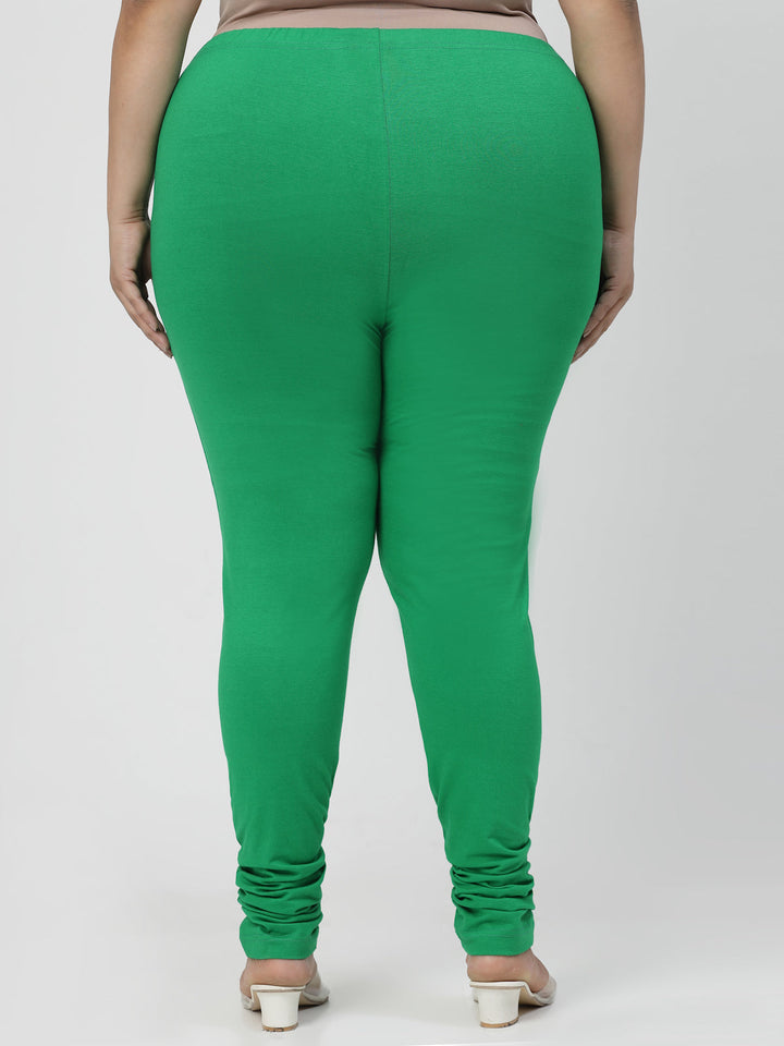 Green Churidar Leggings