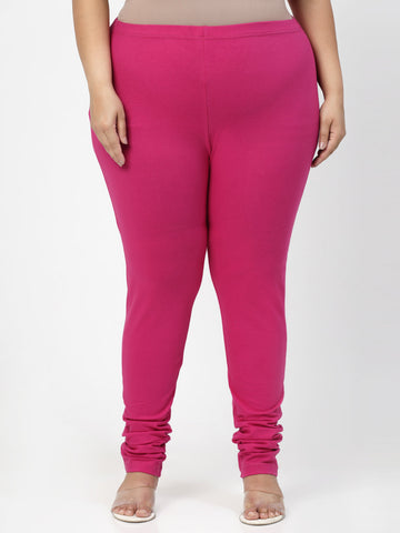 Pink Churidar Leggings