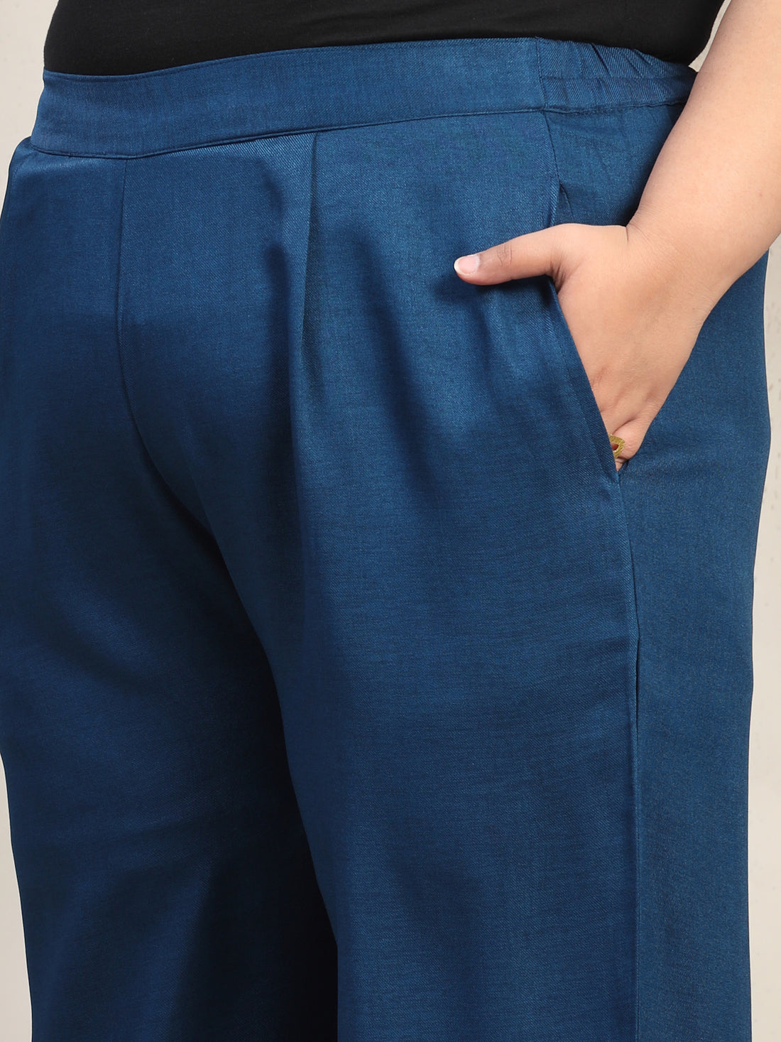 Plus Size Hand Embellishment Shirt Collar Long sleeves Trousers Co-Ords