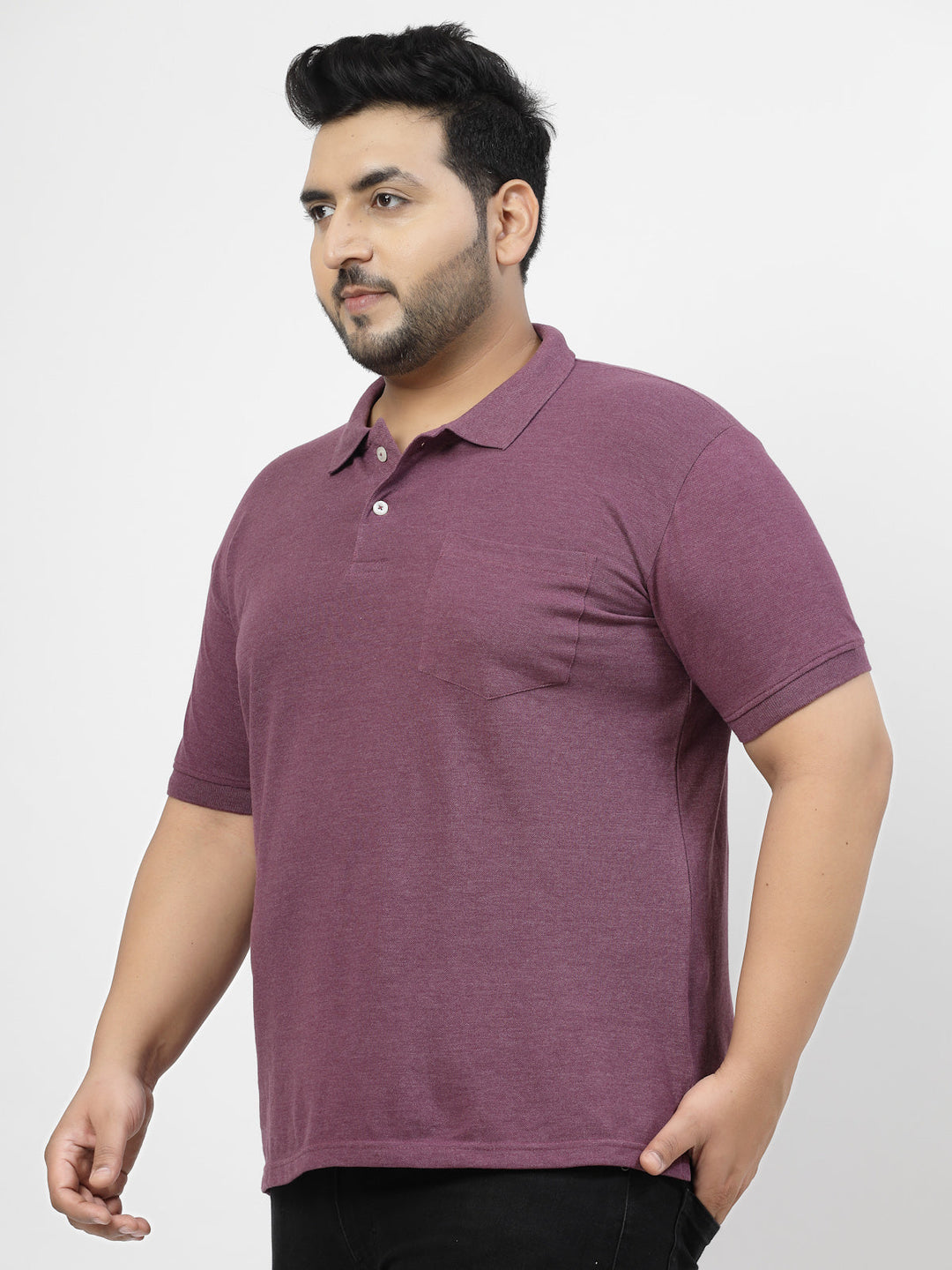 Polo Collar Pure Cotton Pocket Cotton T-shirt