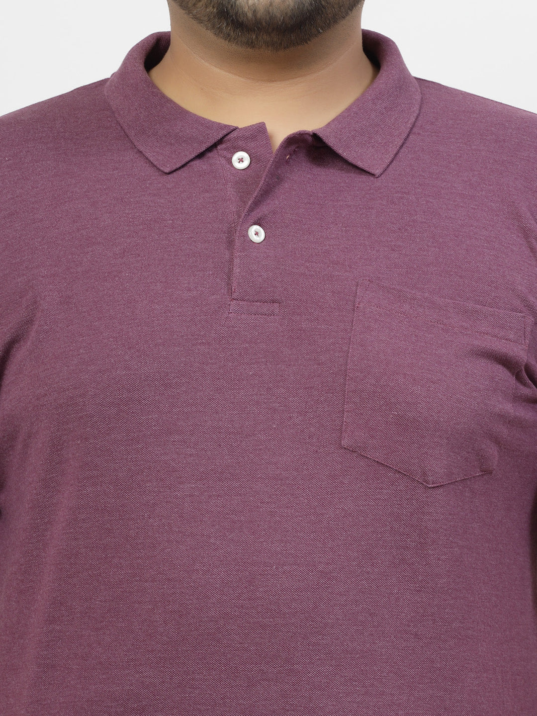 Polo Collar Pure Cotton Pocket Cotton T-shirt