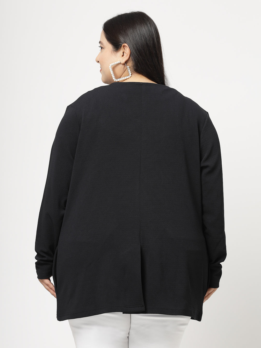 Black Open Front Shrug