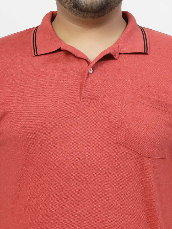 Polo Collar Pure Cotton Pocket Cotton T-shirt