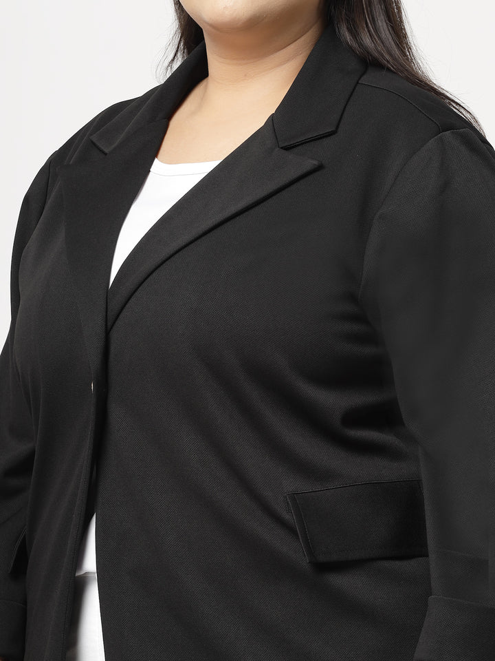 Women Fleece Tailored Jacket