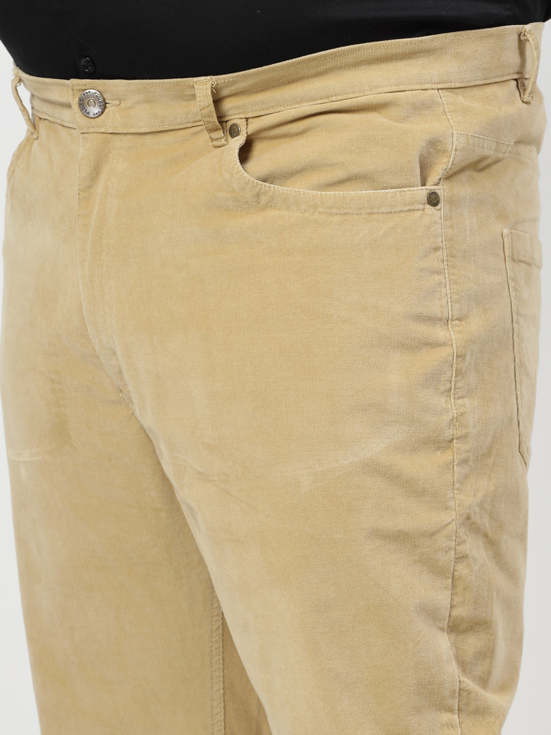 Men Smart Fit Corduroy Chinos Trousers