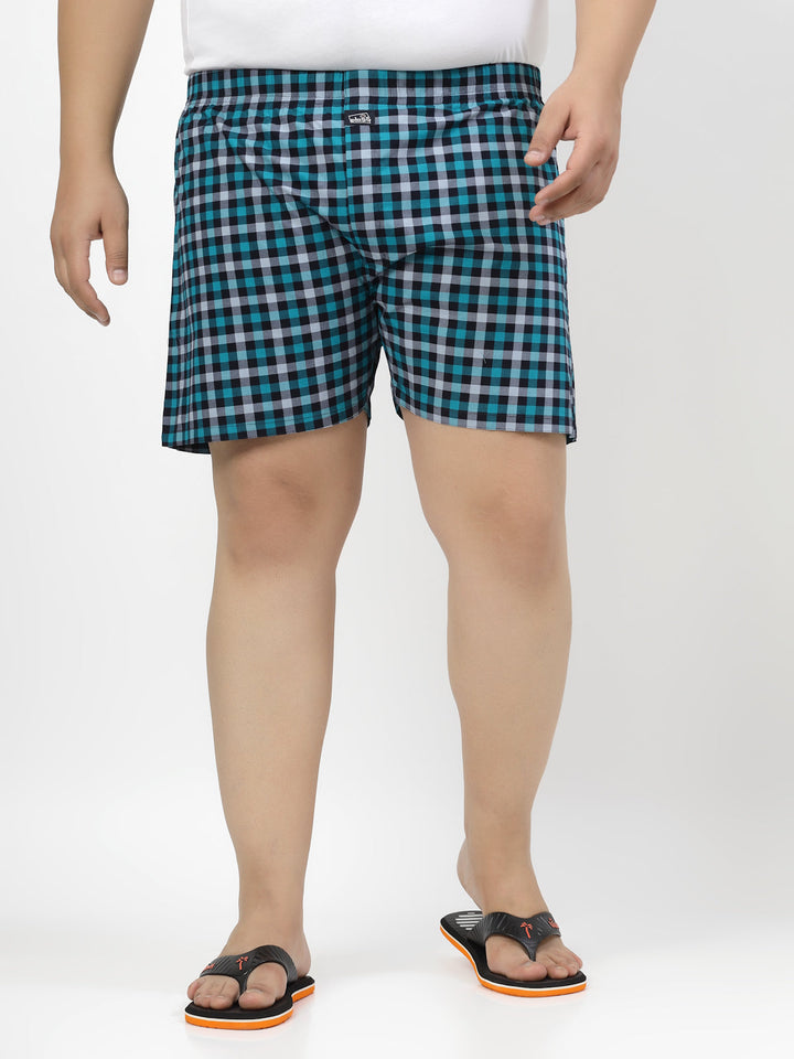 Checked Cotton Boxers