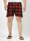 Plus Size Pure Cotton Checked Boxers