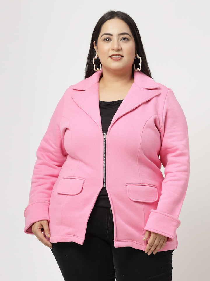 Women Fleece Tailored Jacket