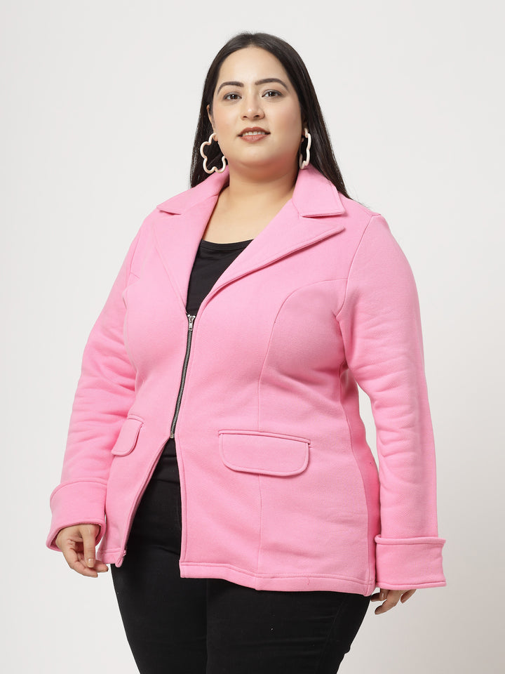 Women Fleece Tailored Jacket