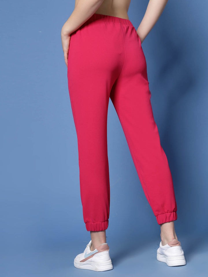 Women Pink Joggers Trousers