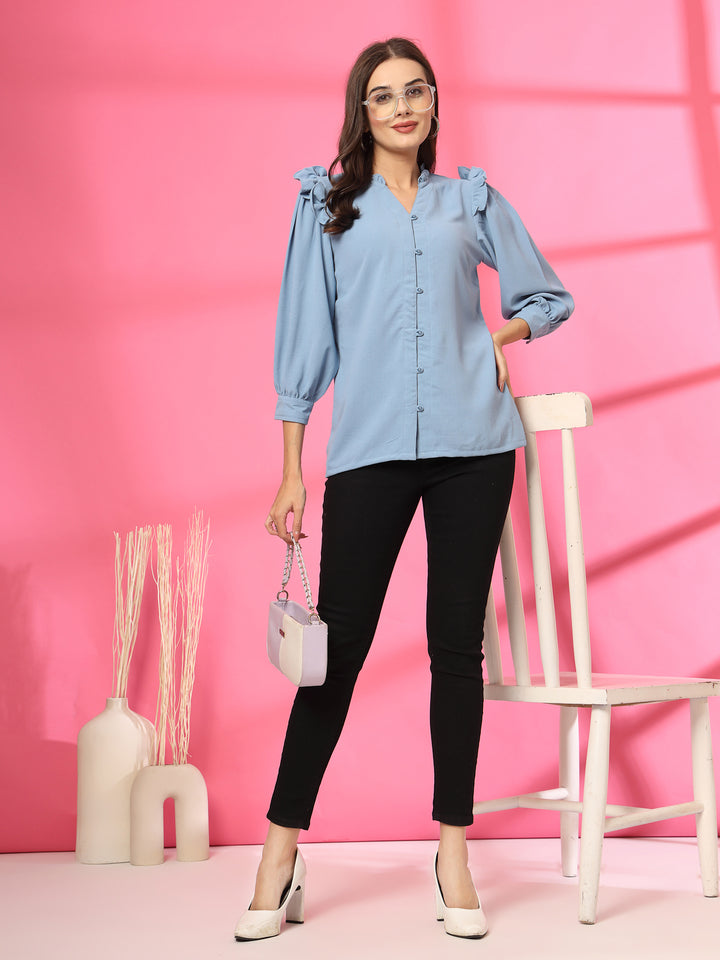 Women Cotton Shirt Style Top