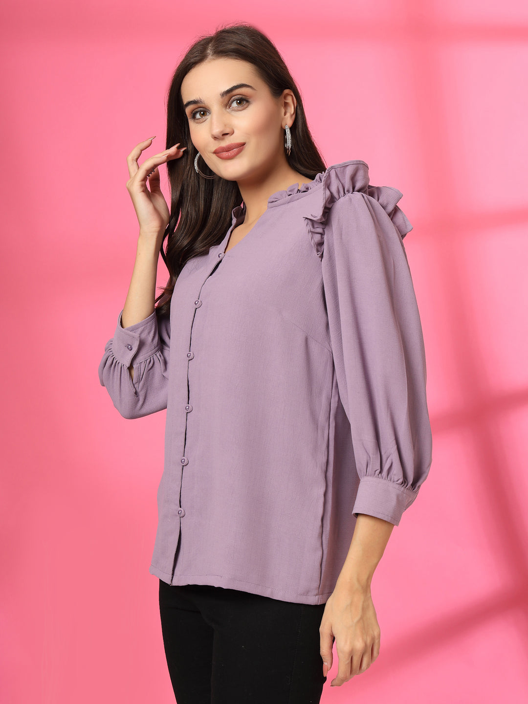 Women Cotton Shirt Style Top