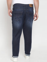 Men Blue Regular Fit Mid-Rise Clean Look Jeans