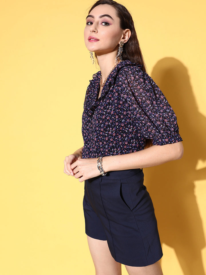 Women Floral Printed Casual Shirt