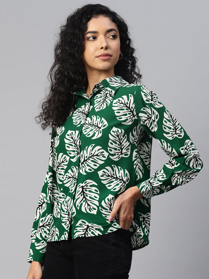 Women Floral Printed Casual Shirt