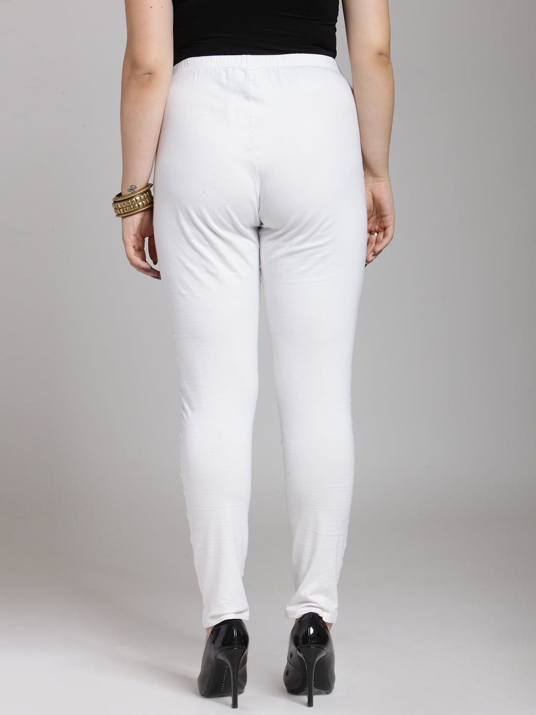 plusS White Churidar Leggings