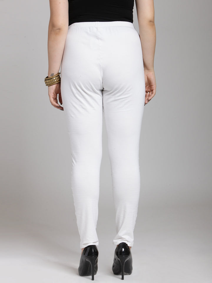 plusS White Churidar Leggings