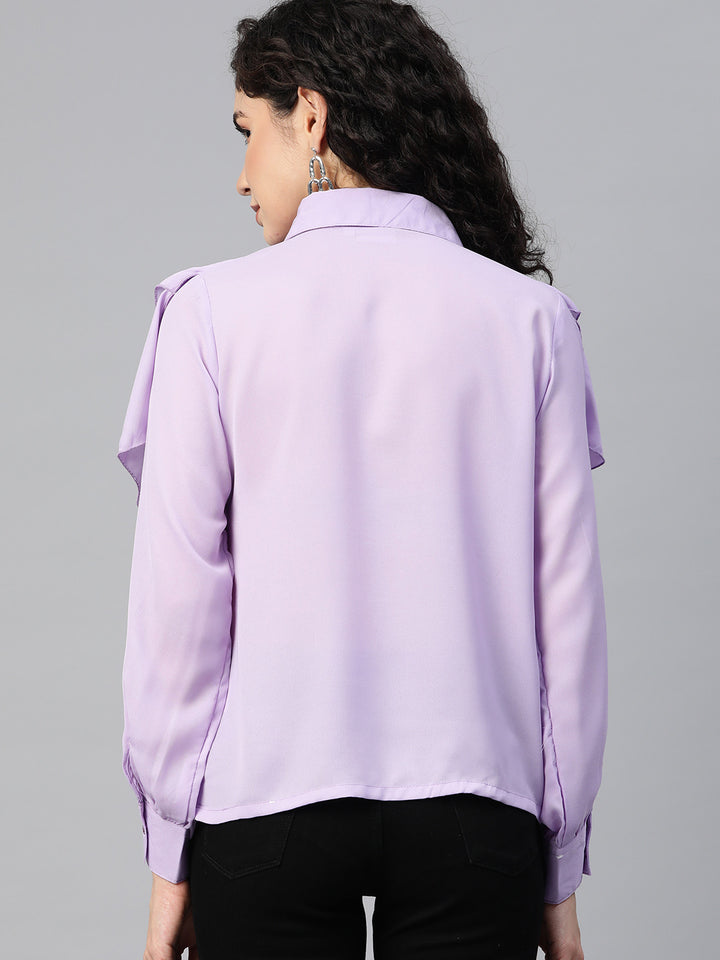 plusS Layered Shirt Style Top