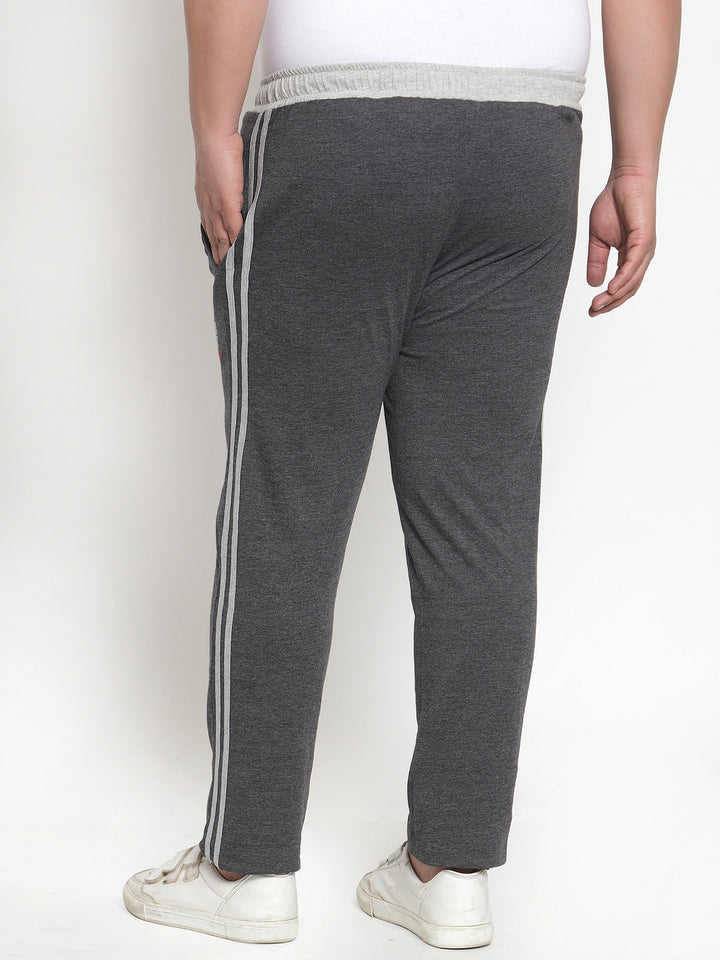 plusS   Charcoal Solid Track Pants