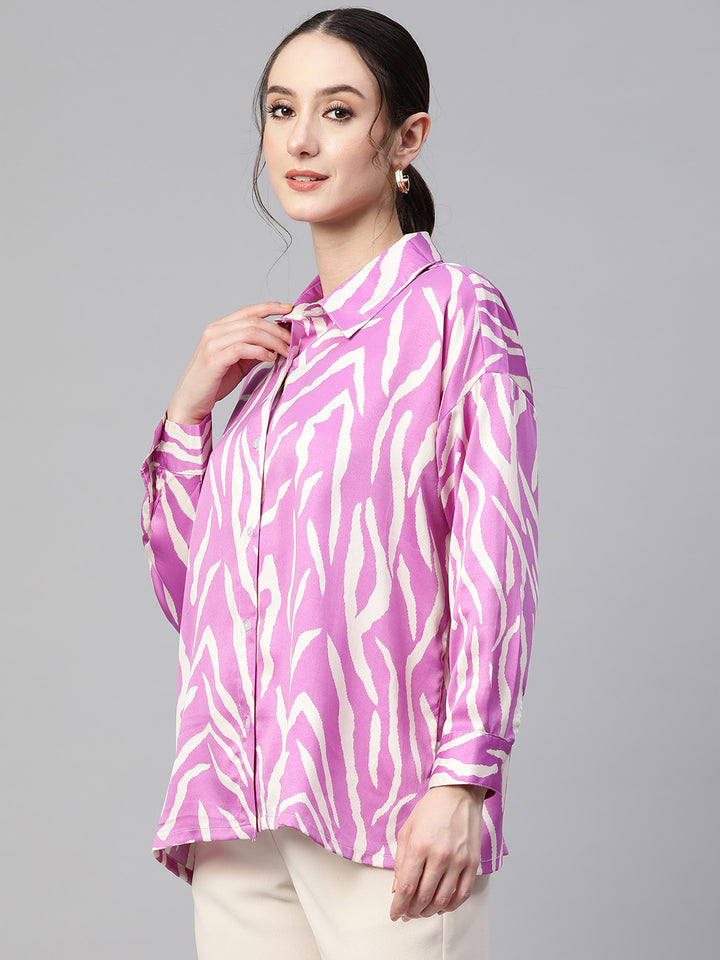 Women Opaque Printed Casual Shirt