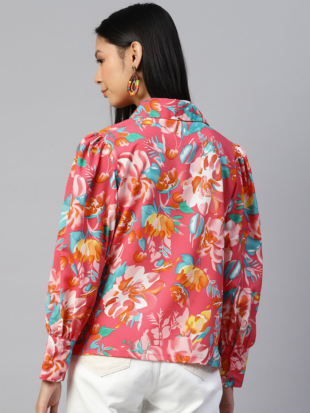 Women Floral Printed Casual Shirt