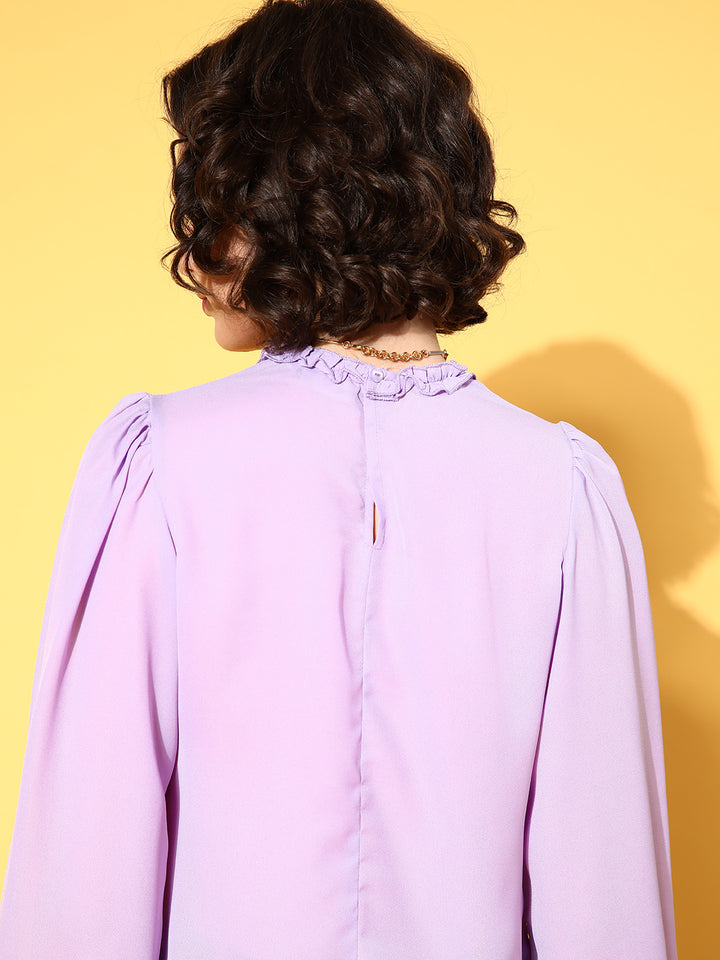 Elegant Lavender Solid Volume Play Top