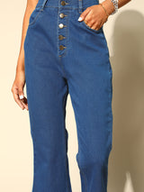 Stunning Blue Bootcut Fit Stretchable Jeans