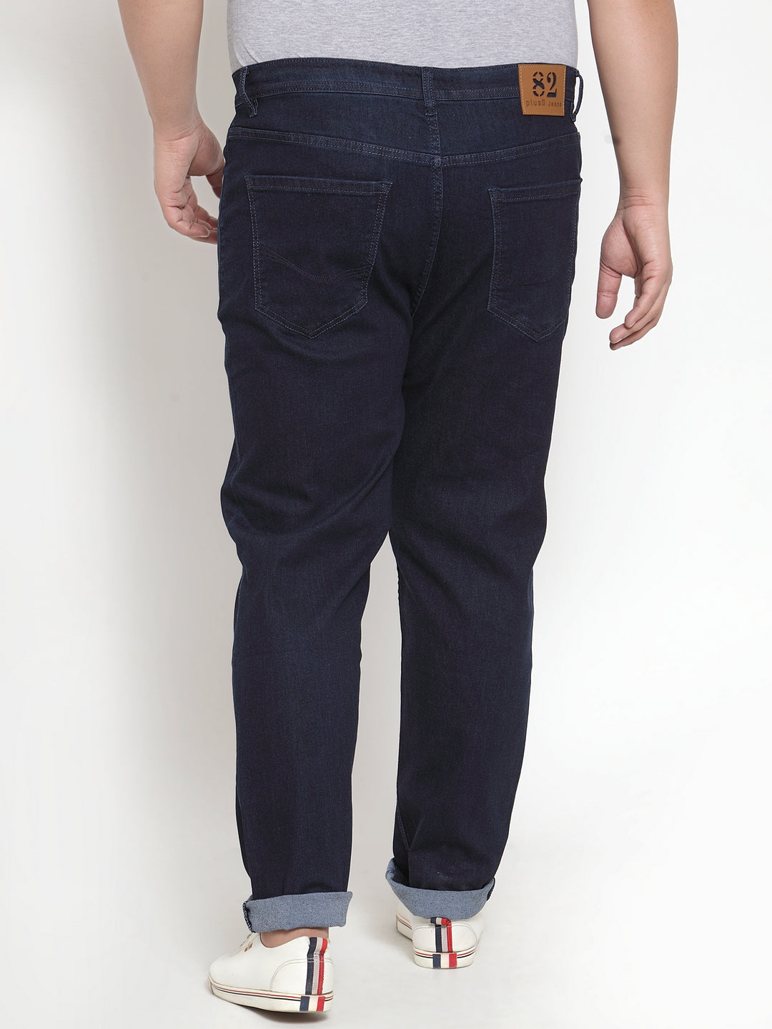 Men Blue Regular Fit Mid-Rise Clean Look Jeans