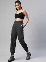 Women Charcoal Solid Joggers