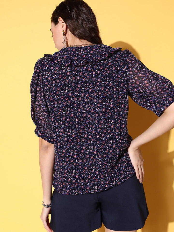 Women Floral Printed Casual Shirt