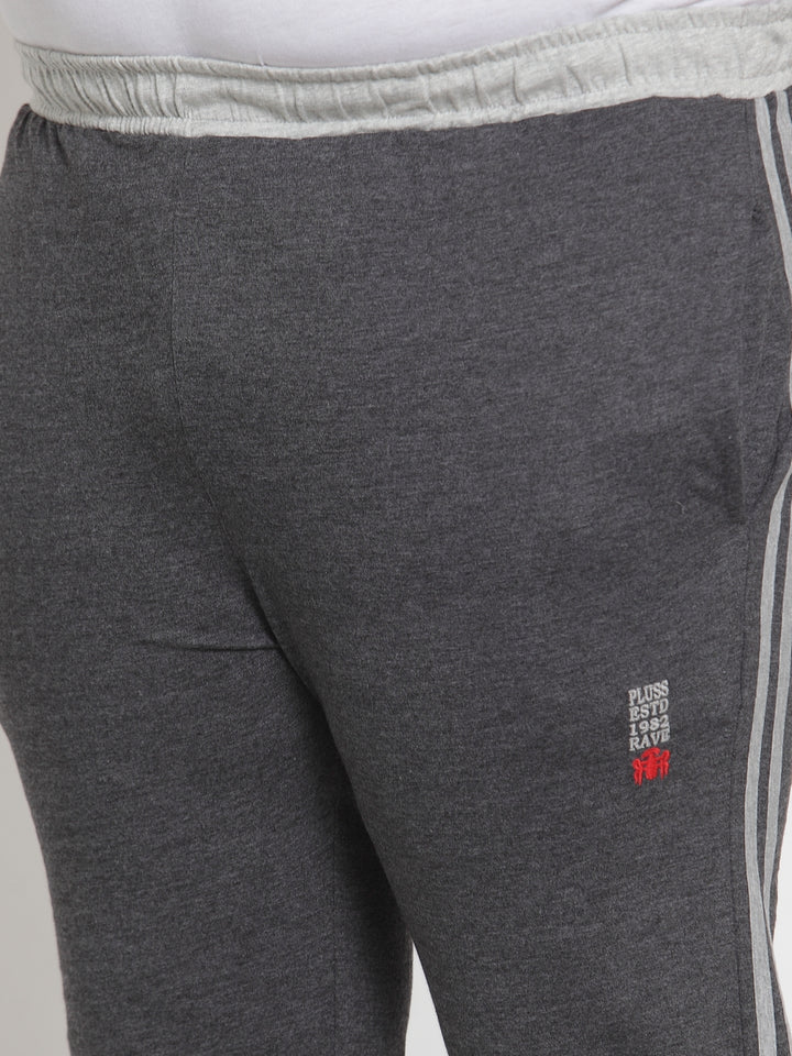 plusS   Charcoal Solid Track Pants