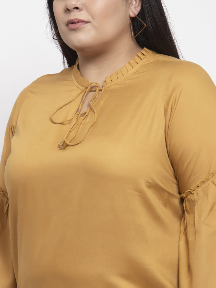 Mustard Yellow Solid Tunic