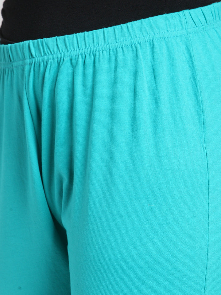 plusS Turquoise Blue Churidar Leggings