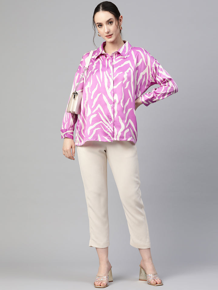 Women Opaque Printed Casual Shirt