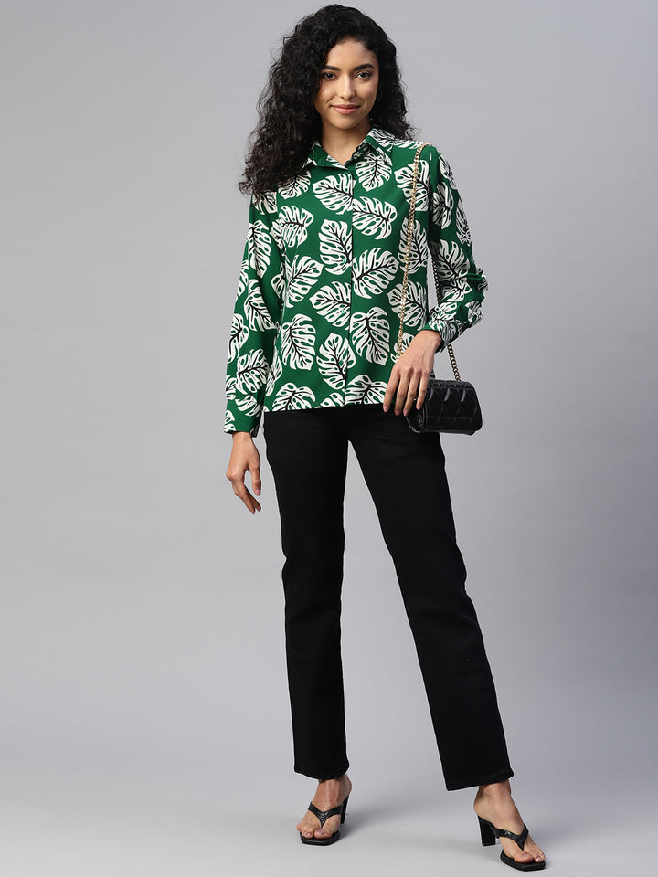 Women Floral Printed Casual Shirt