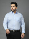 Plus Size Men Classic Micro Checks Checked Formal Shirt