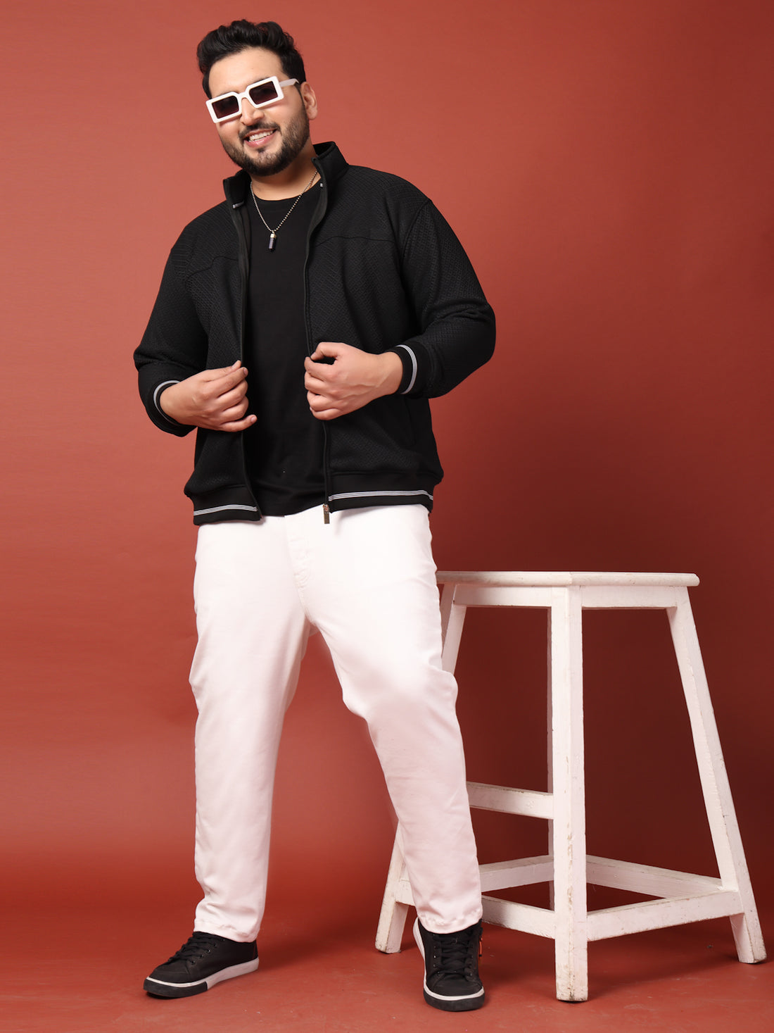 Plus Size Men Sporty Jacket