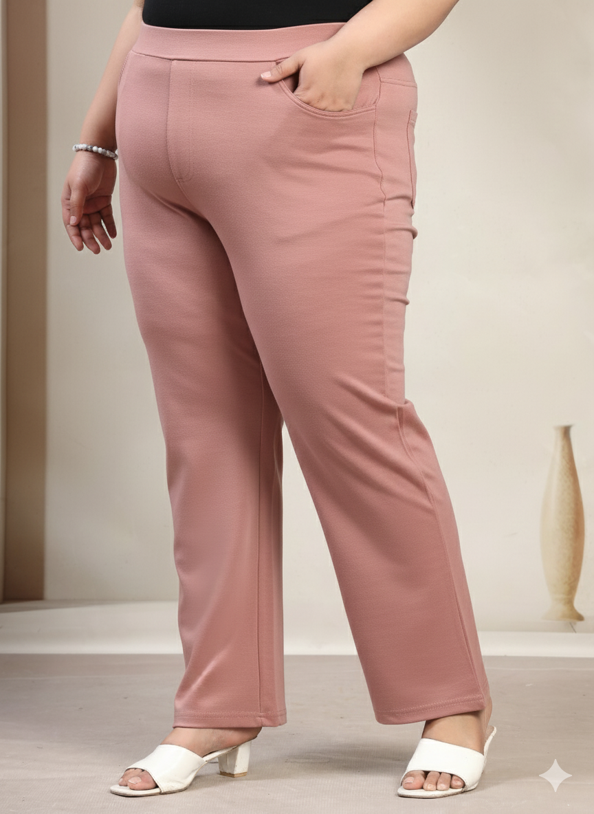 Plus Size Regular Fit Slip-On Jeggings