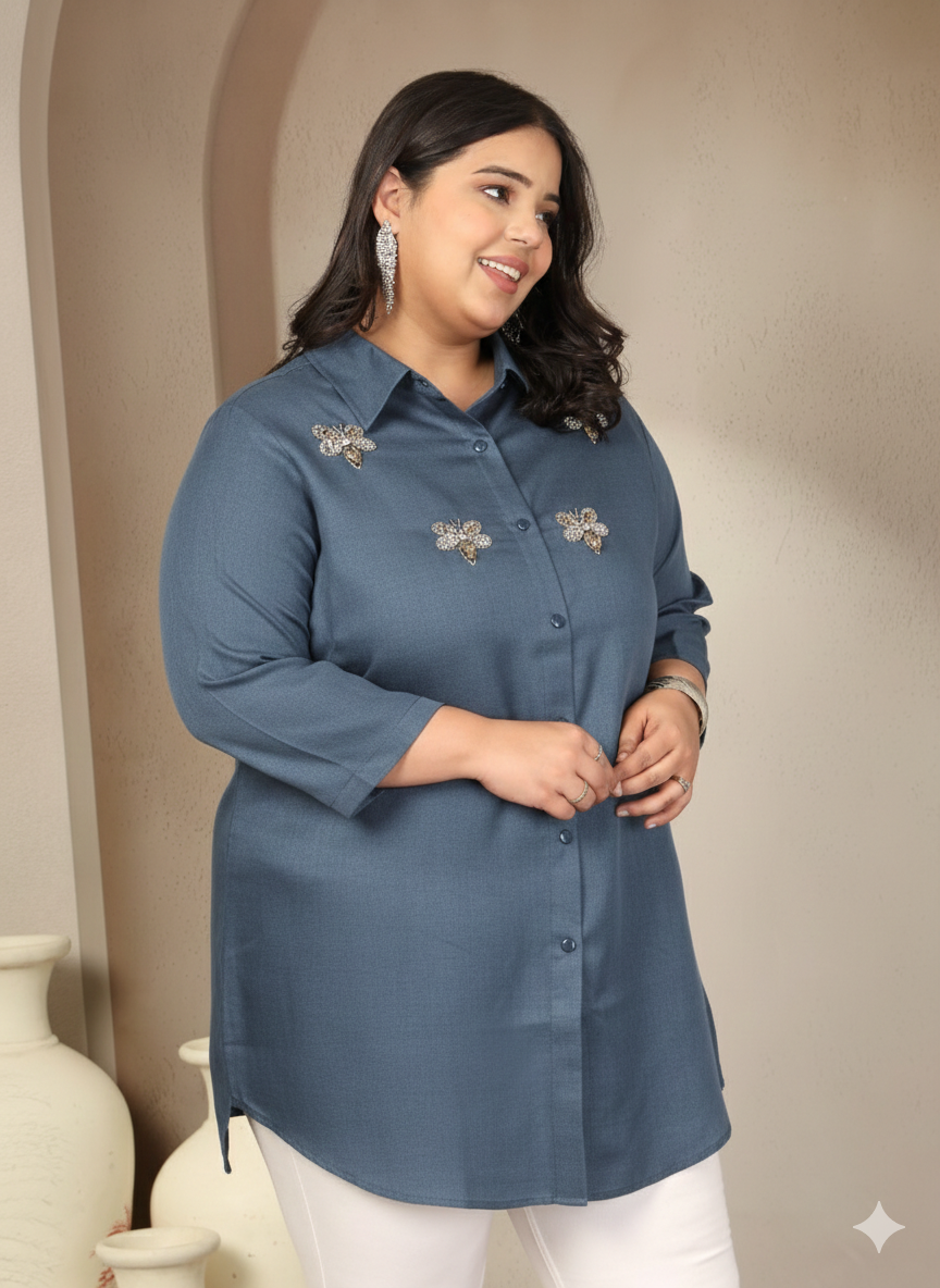 Plus Size Women Casual Shirt